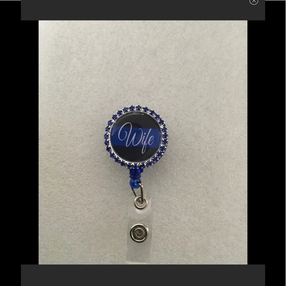 Law enforcement Wife badge reel